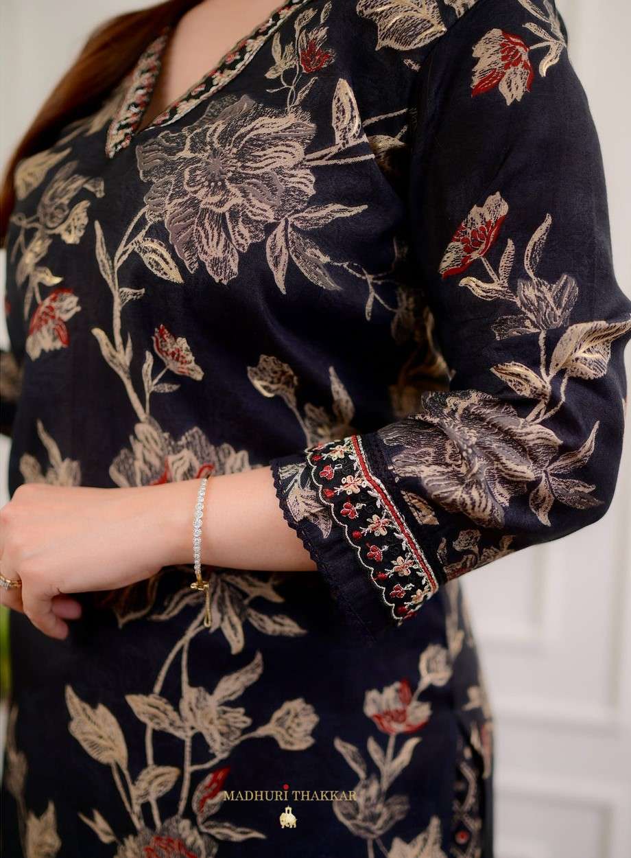 Flawless Florals ? Printex Embroidered Cotton Dress for Daily Style (M) - Image 4